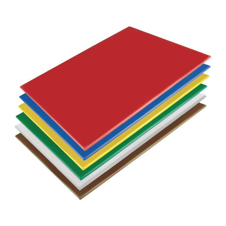 Hygiplas Low Density Chopping Boards 600x450x10mm (Pack of 6) JD Catering Equipment Solutions Ltd