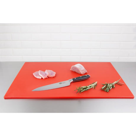 Hygiplas Low Density Red Chopping Board Large JD Catering Equipment Solutions Ltd