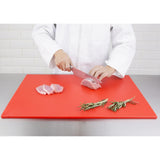 Hygiplas Low Density Red Chopping Board Large JD Catering Equipment Solutions Ltd