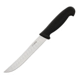 Hygiplas Scalloped Utility Knife Black 12.5cm JD Catering Equipment Solutions Ltd