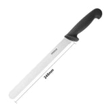 Hygiplas Serrated Slicer Black 25.5cm JD Catering Equipment Solutions Ltd