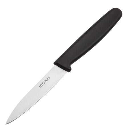 Hygiplas Straight Blade Paring Knife Black 7.5cm JD Catering Equipment Solutions Ltd