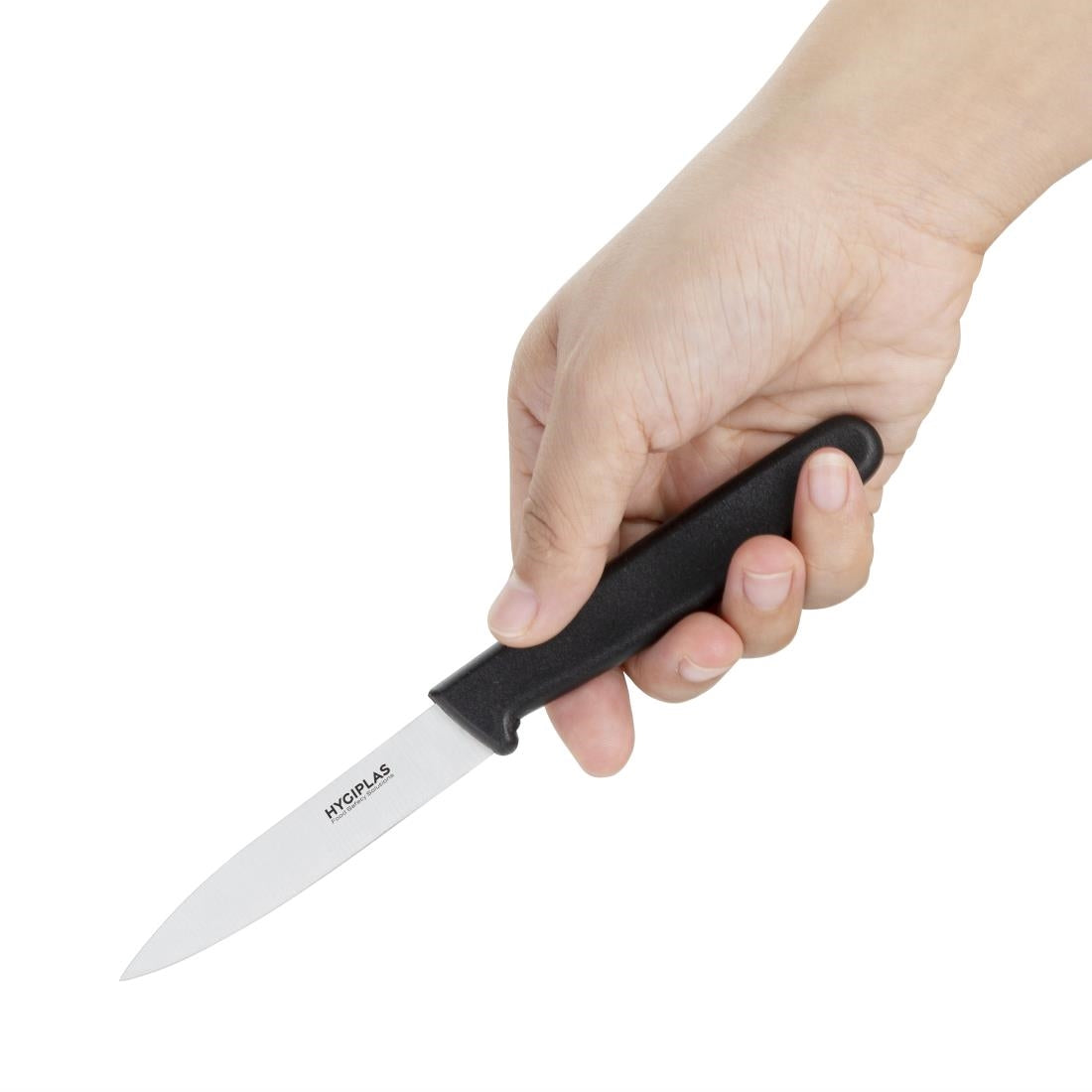 Hygiplas Straight Blade Paring Knife Black 7.5cm JD Catering Equipment Solutions Ltd