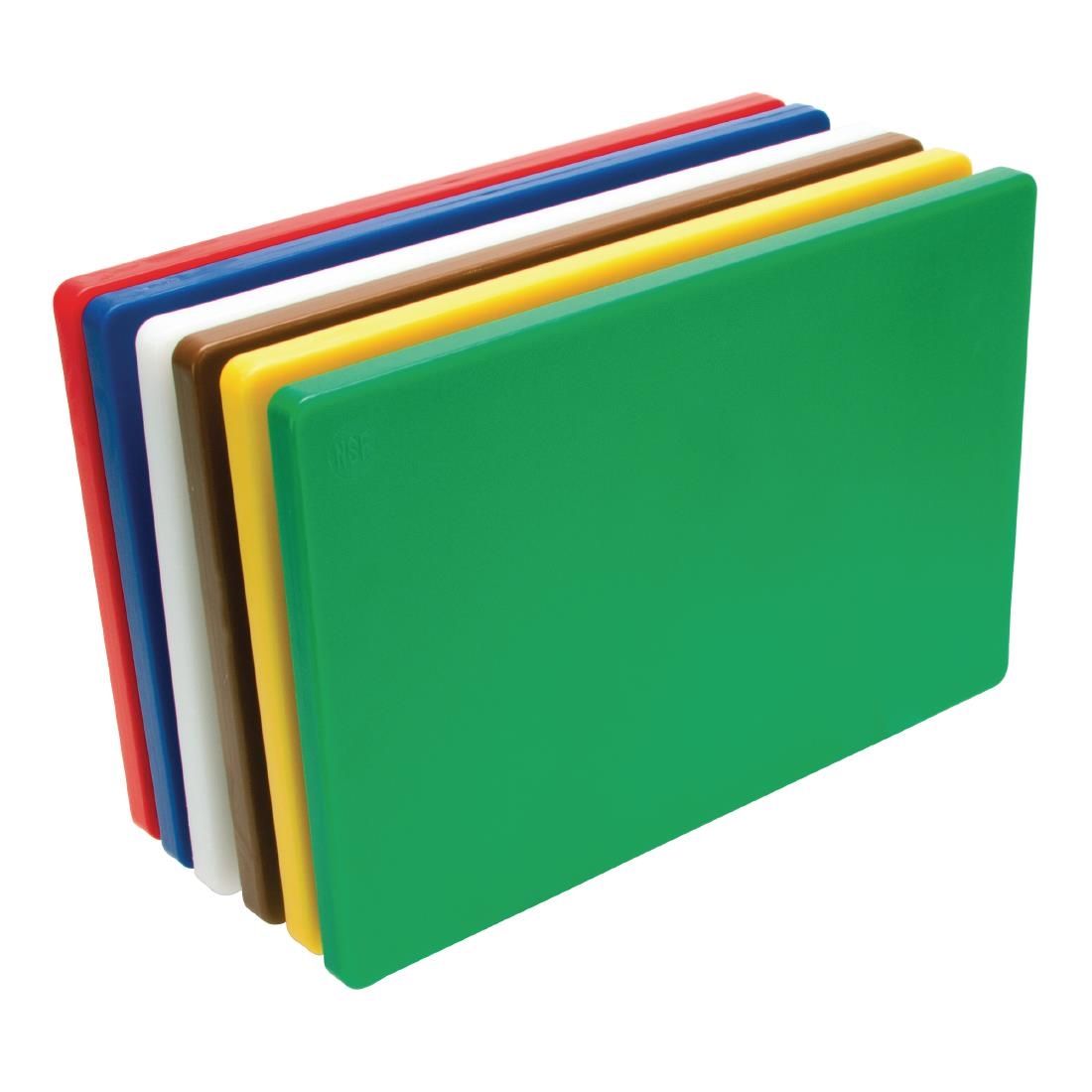 Hygiplas Thick Low Density Chopping Board Set JD Catering Equipment Solutions Ltd