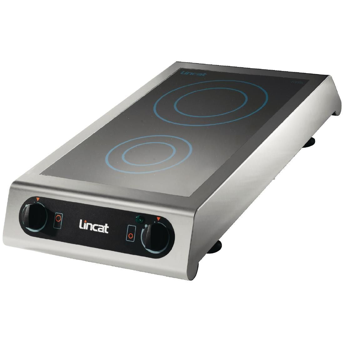 IH21 - Lincat Electric Counter-top Induction Hob - 2 Zones - W 350 mm - 3.0 kW DK977 JD Catering Equipment Solutions Ltd