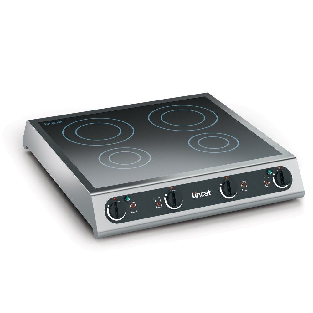 IH42 - Lincat Electric Counter-top Induction Hob - 4 Zones - W 600 mm - 2 x 3.0 kW GL527 JD Catering Equipment Solutions Ltd