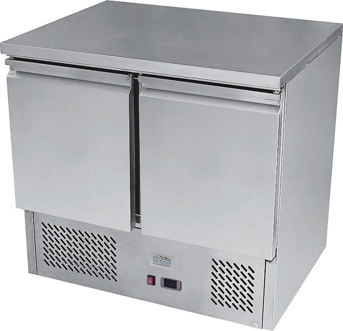 Ice-A-Cool ICE3801GR 2 Door Counter Refrigerator 300 Litres JD Catering Equipment Solutions Ltd