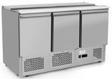 Ice-A-Cool ICE3850GR 3 Door Refrigerated Saladette Prep Counter 380 Litres - JD Catering Equipment Solutions Ltd