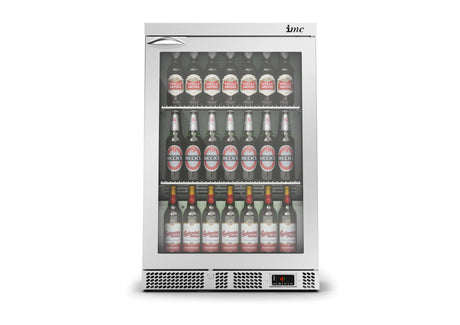 FP720 IMC Mistral M60 Bottle Cooler F77/150 - Glass Door - Stainless Steel Frame - H 900 mm - W 600 mm - 0.225 kW - JD Catering Equipment Solutions Ltd