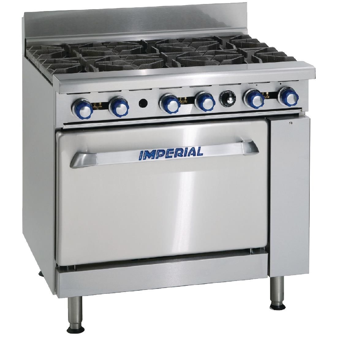 Imperial 6 Burner Natural Gas Oven Range IR6-N JD Catering Equipment Solutions Ltd