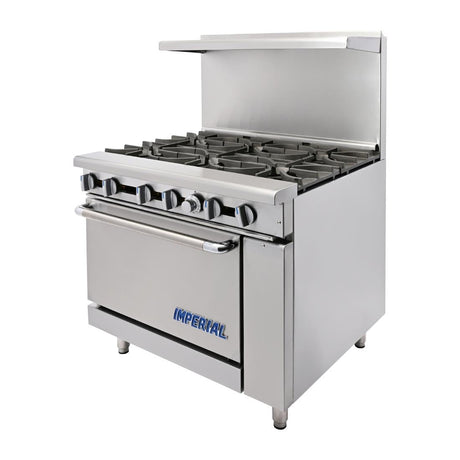 Imperial 6 Burner Natural Gas Oven Range IR6-N JD Catering Equipment Solutions Ltd