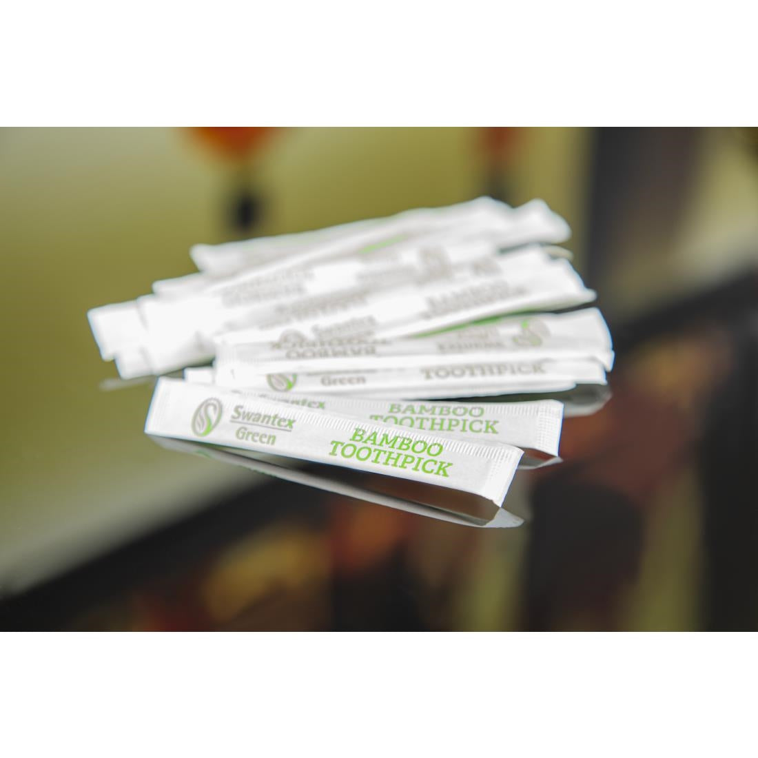 Individually Wrapped Biodegradable Bamboo Toothpicks (Pack of 1000) JD Catering Equipment Solutions Ltd