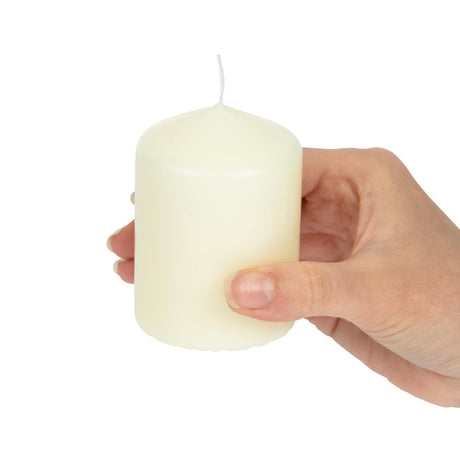 Ivory Pillar Short 3inch Candle (Pack of 12) JD Catering Equipment Solutions Ltd