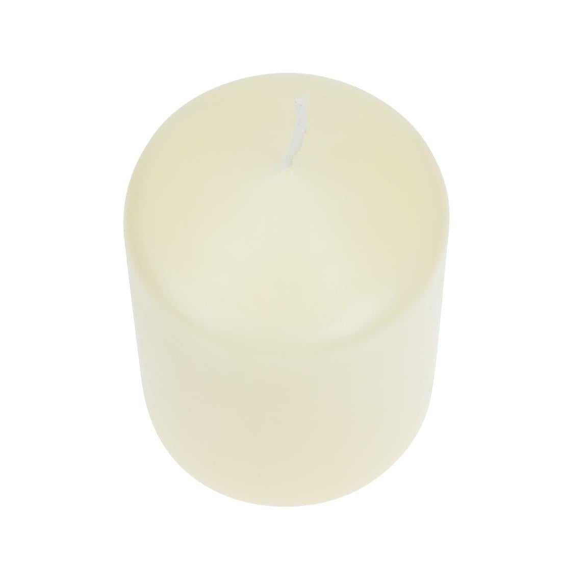 Ivory Pillar Short 3inch Candle (Pack of 12) JD Catering Equipment Solutions Ltd
