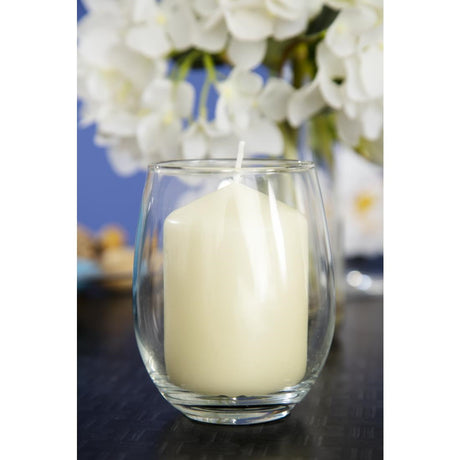 Ivory Pillar Short 3inch Candle (Pack of 12) JD Catering Equipment Solutions Ltd