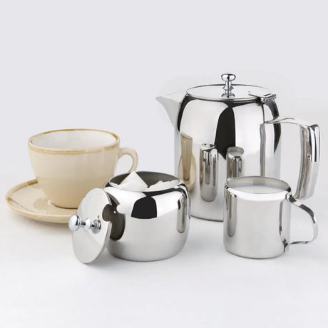 J323 Olympia Cosmos Stainless Steel Teapot 910ml - JD Catering Equipment Solutions Ltd