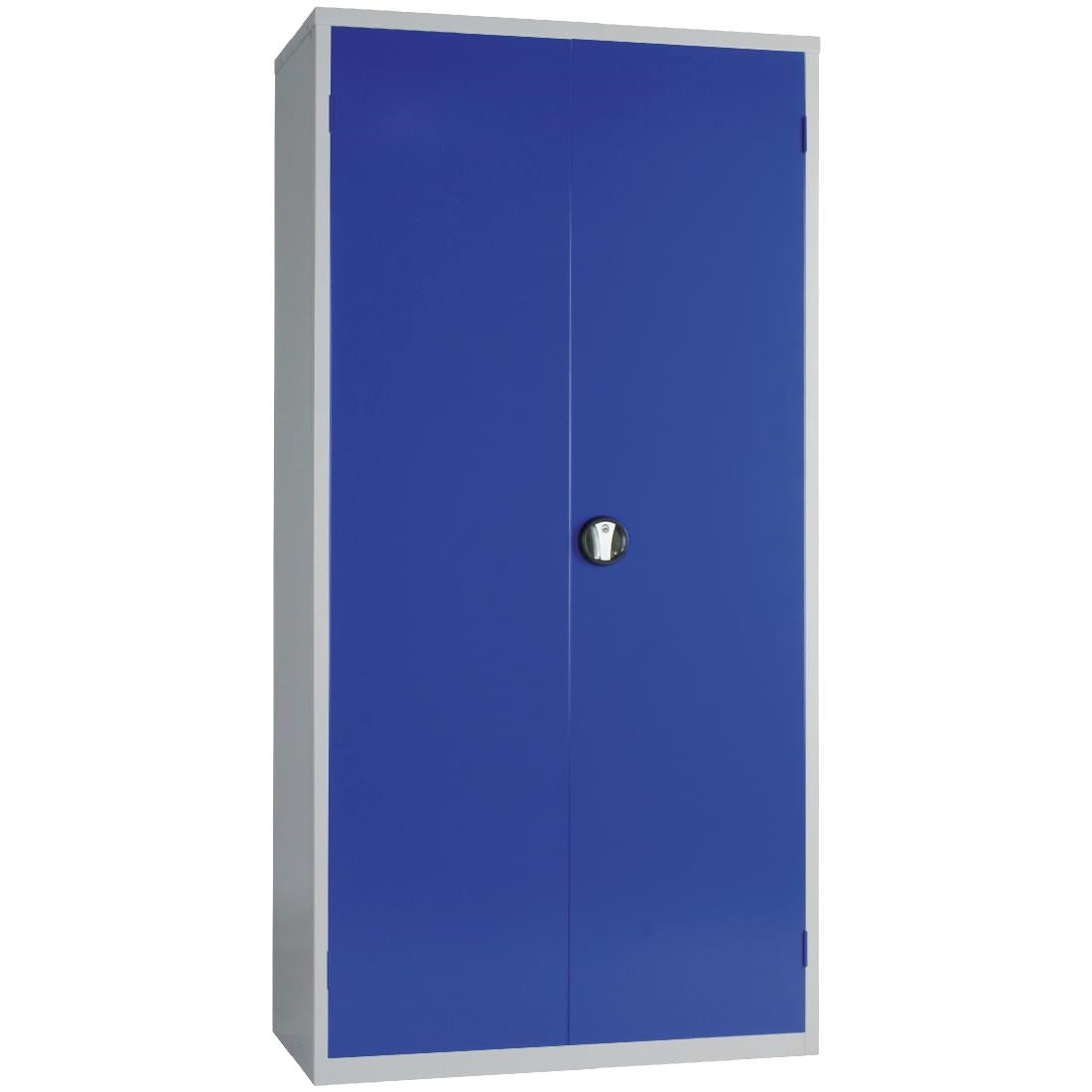 Janitorial Cupboard Grey Blue Doors JD Catering Equipment Solutions Ltd