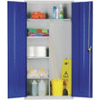 Janitorial Cupboard Grey Blue Doors JD Catering Equipment Solutions Ltd