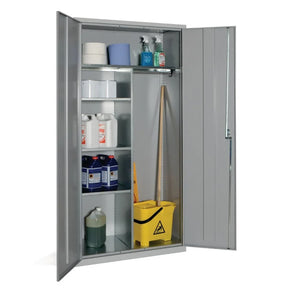 CF801 Janitorial Cupboard Grey - JD Catering Equipment Solutions Ltd