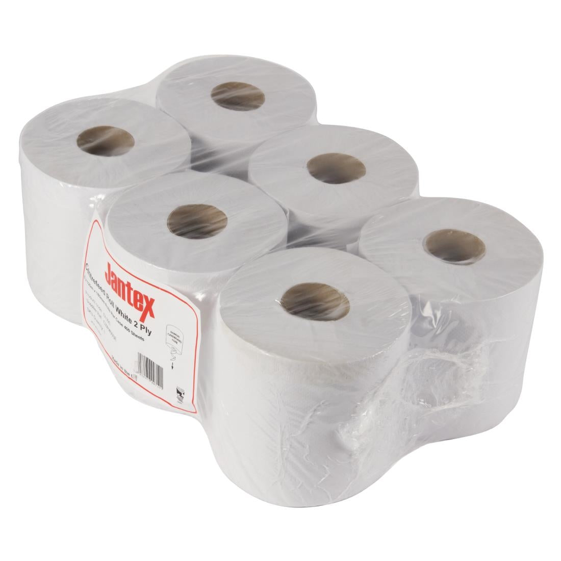 Jantex Centrefeed Rolls 2-Ply 120m (Pack of 6) JD Catering Equipment Solutions Ltd