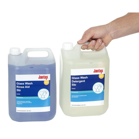 Jantex Glasswasher Detergent and Rinse Aid Concentrate 5Ltr (2 Pack) JD Catering Equipment Solutions Ltd