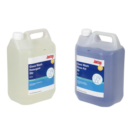 Jantex Glasswasher Detergent and Rinse Aid Concentrate 5Ltr (2 Pack) JD Catering Equipment Solutions Ltd