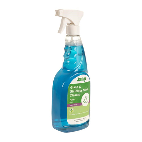 Jantex Green RTU Window Glass & Stainless Steel Cleaner - 750ml JD Catering Equipment Solutions Ltd