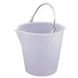 Jantex Heavy Duty Plastic Bucket White 12Ltr JD Catering Equipment Solutions Ltd