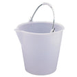 Jantex Heavy Duty Plastic Bucket White 12Ltr JD Catering Equipment Solutions Ltd