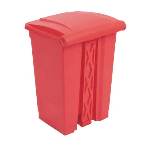 DC708 Jantex Kitchen Pedal Bin Red - JD Catering Equipment Solutions Ltd