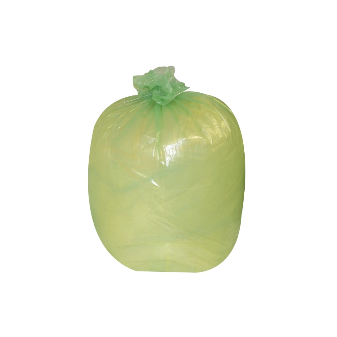 Jantex Large Medium Duty Green Bin Bags 90Ltr (Pack of 200) JD Catering Equipment Solutions Ltd