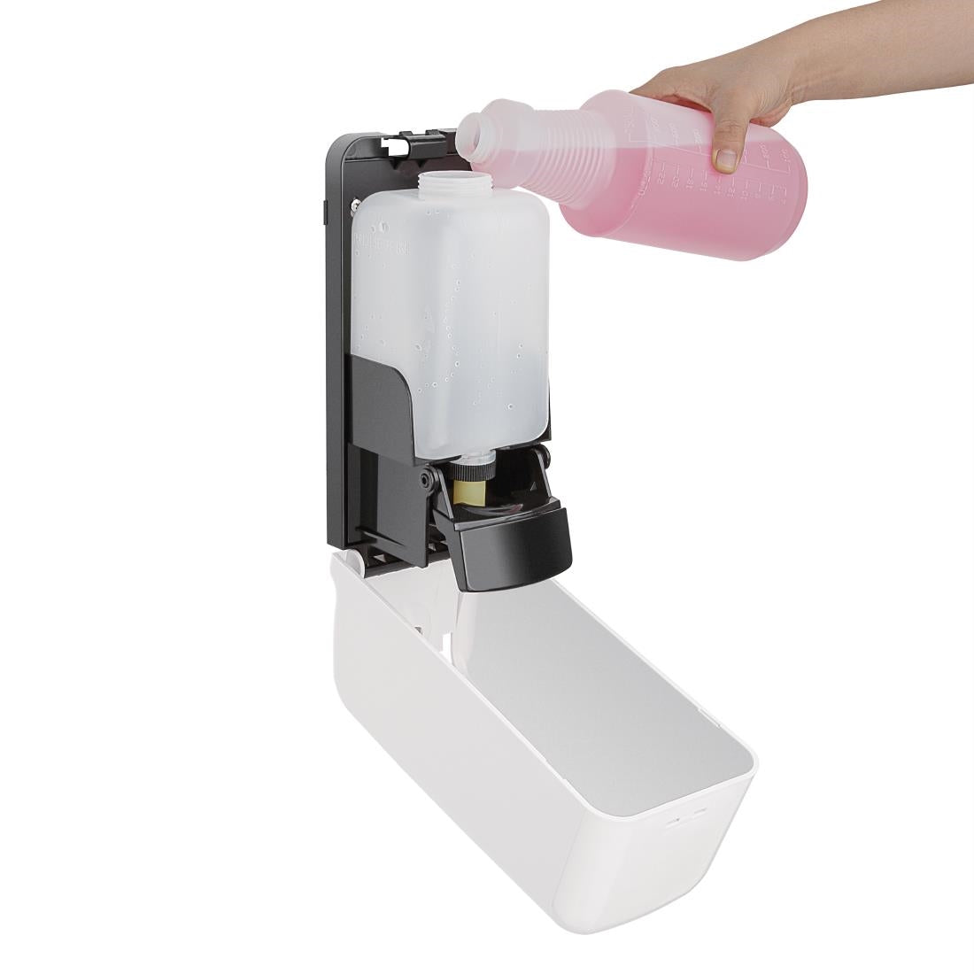 Jantex Liquid Soap and Hand Sanitiser Dispenser 1Ltr JD Catering Equipment Solutions Ltd