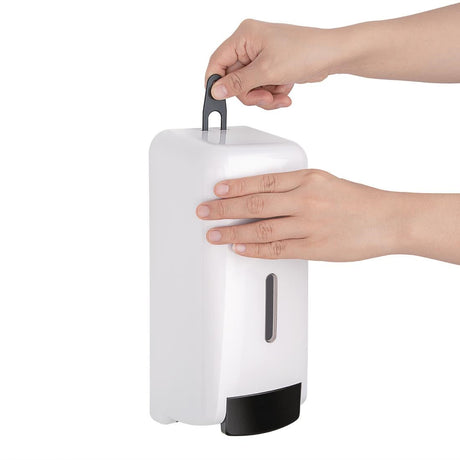 Jantex Liquid Soap and Hand Sanitiser Dispenser 1Ltr JD Catering Equipment Solutions Ltd