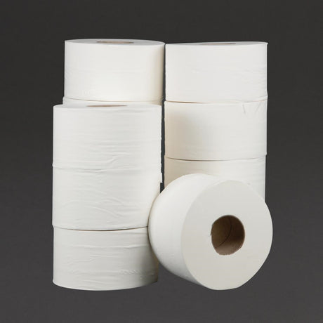 Jantex Mini Jumbo Toilet Rolls 2-Ply 150m (Pack of 12) JD Catering Equipment Solutions Ltd