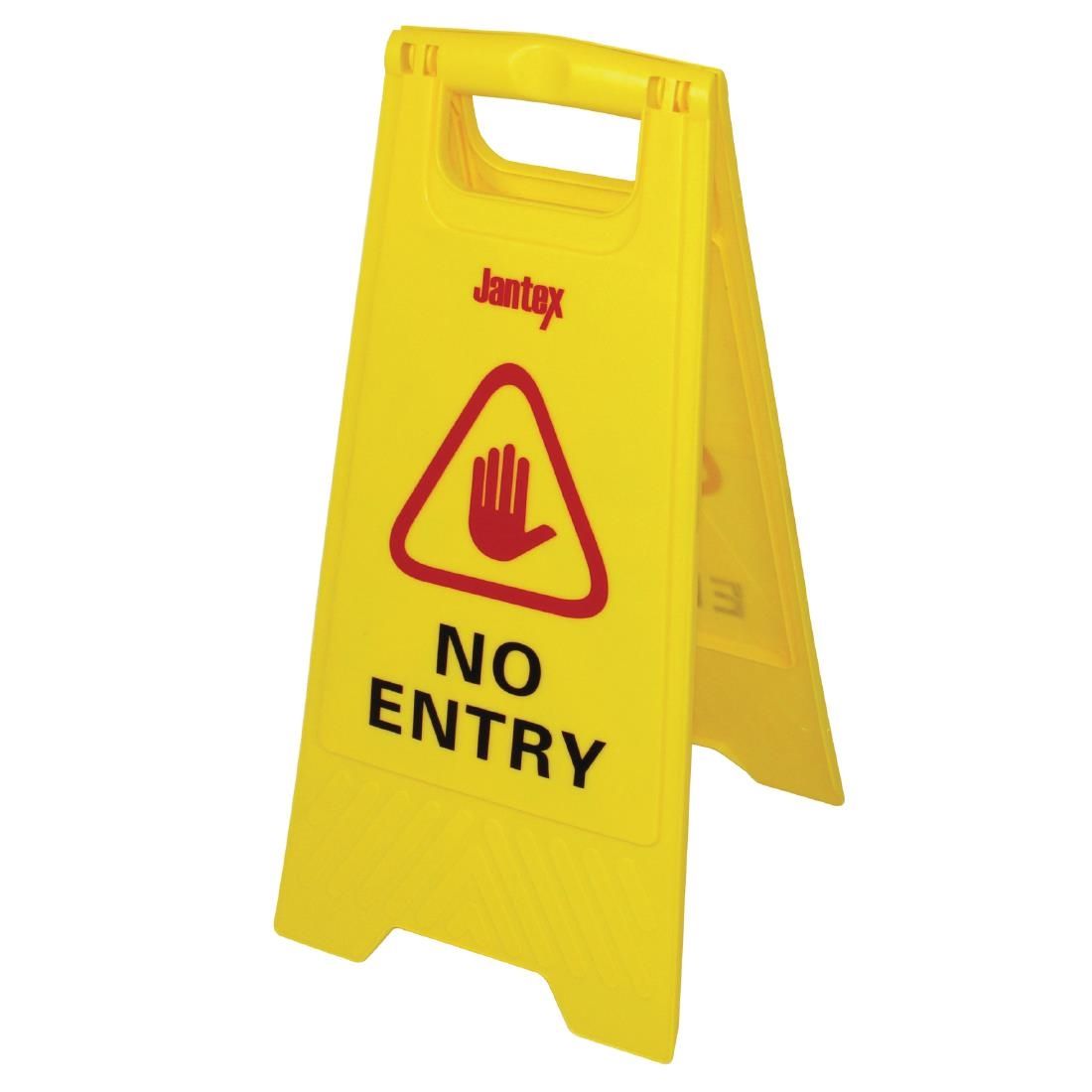 Jantex No Entry Safety Sign JD Catering Equipment Solutions Ltd