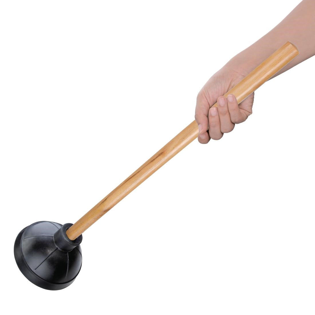 Jantex Plunger With Wooden Handle JD Catering Equipment Solutions Ltd