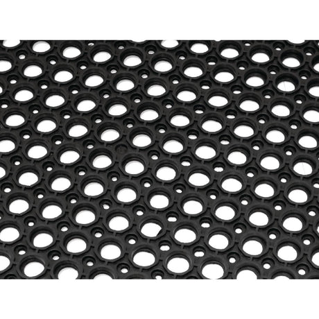 Jantex Rubber Anti Fatigue Mat Black JD Catering Equipment Solutions Ltd