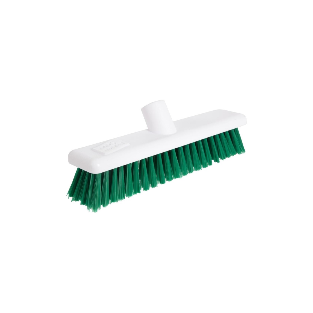 Jantex Soft Hygiene Broom Green 12in JD Catering Equipment Solutions Ltd