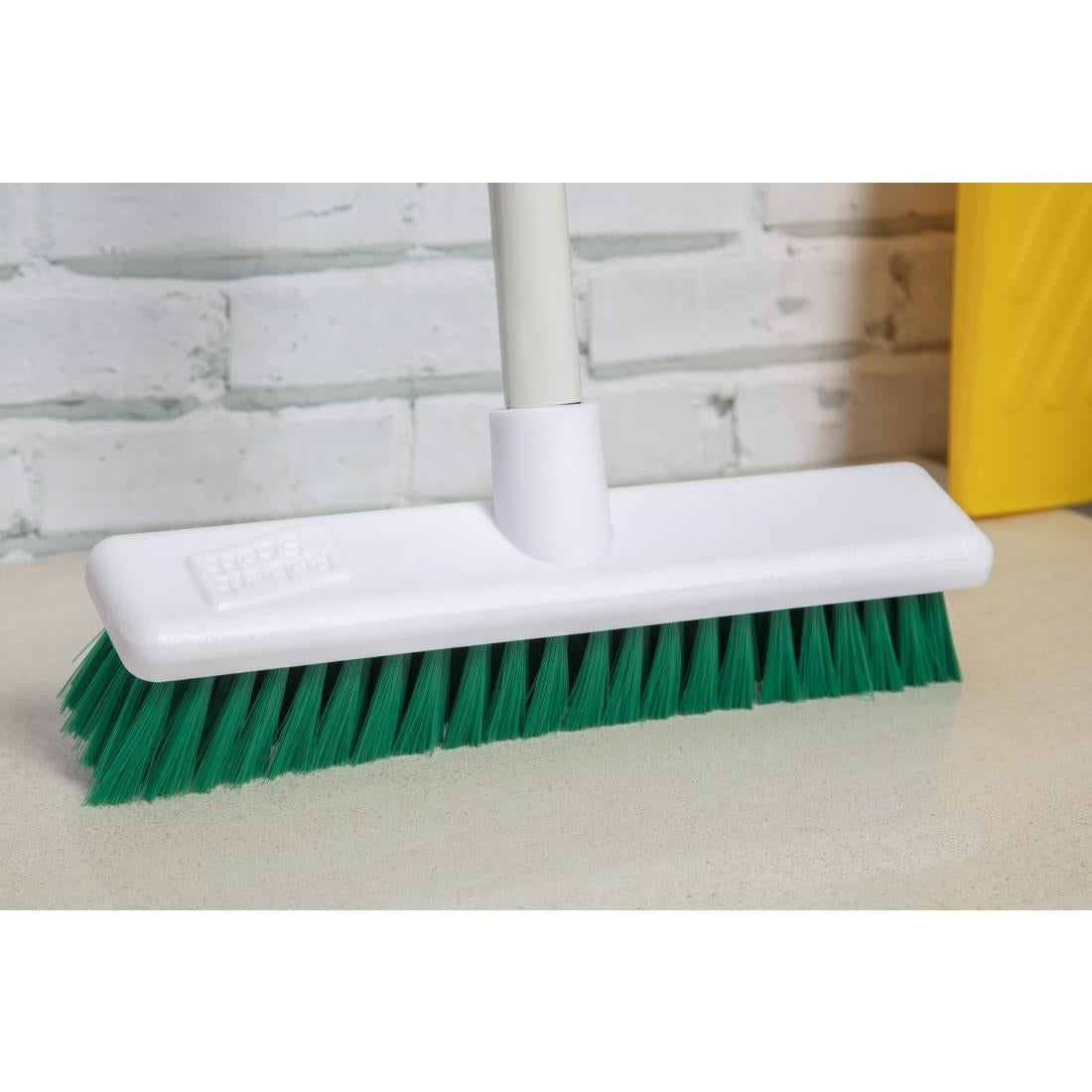 Jantex Soft Hygiene Broom Green 12in JD Catering Equipment Solutions Ltd