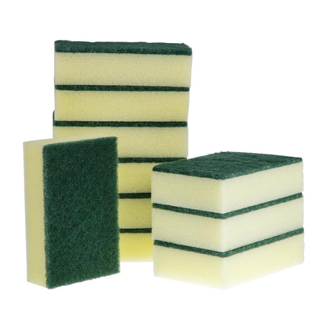 Jantex Sponge Scourers (Pack of 10) JD Catering Equipment Solutions Ltd