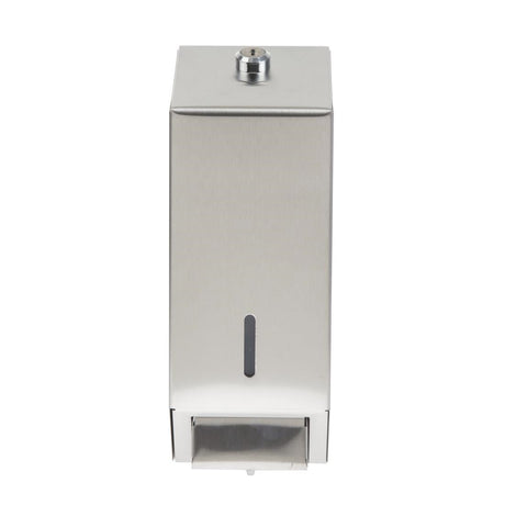 Jantex Stainless Steel Soap and Hand Sanitiser Gel Dispenser 1 Litre JD Catering Equipment Solutions Ltd