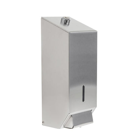 Jantex Stainless Steel Soap and Hand Sanitiser Gel Dispenser 1 Litre JD Catering Equipment Solutions Ltd