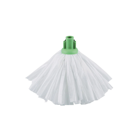 Jantex Standard Big White Socket Mop Head Green JD Catering Equipment Solutions Ltd