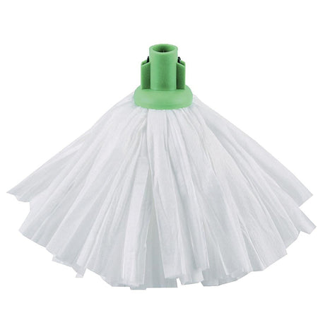 Jantex Standard Big White Socket Mop Head Green JD Catering Equipment Solutions Ltd