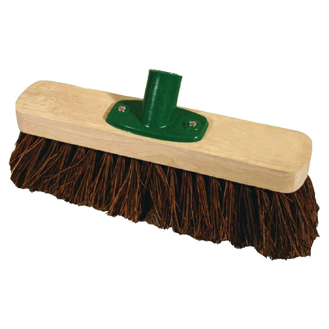 Jantex Wooden Broom Head Stiff Bassine 12in JD Catering Equipment Solutions Ltd