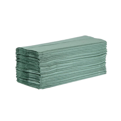 Jantex Z Fold Paper Hand Towels Green 1-Ply 250 Sheets (Pack of 12) JD Catering Equipment Solutions Ltd