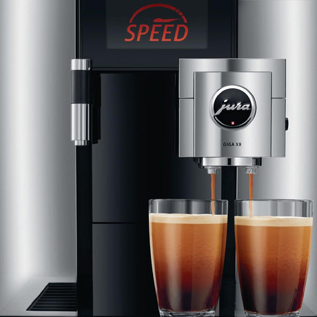 Jura Giga X8 Manual Fill Bean to Cup Coffee Machine Black JD Catering Equipment Solutions Ltd