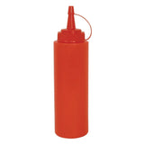 K045 Vogue Red Squeeze Sauce Bottle 8oz - JD Catering Equipment Solutions Ltd