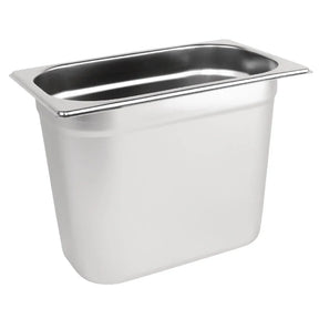 K823 Vogue Stainless Steel 1/4 Gastronorm Pan 200mm - JD Catering Equipment Solutions Ltd