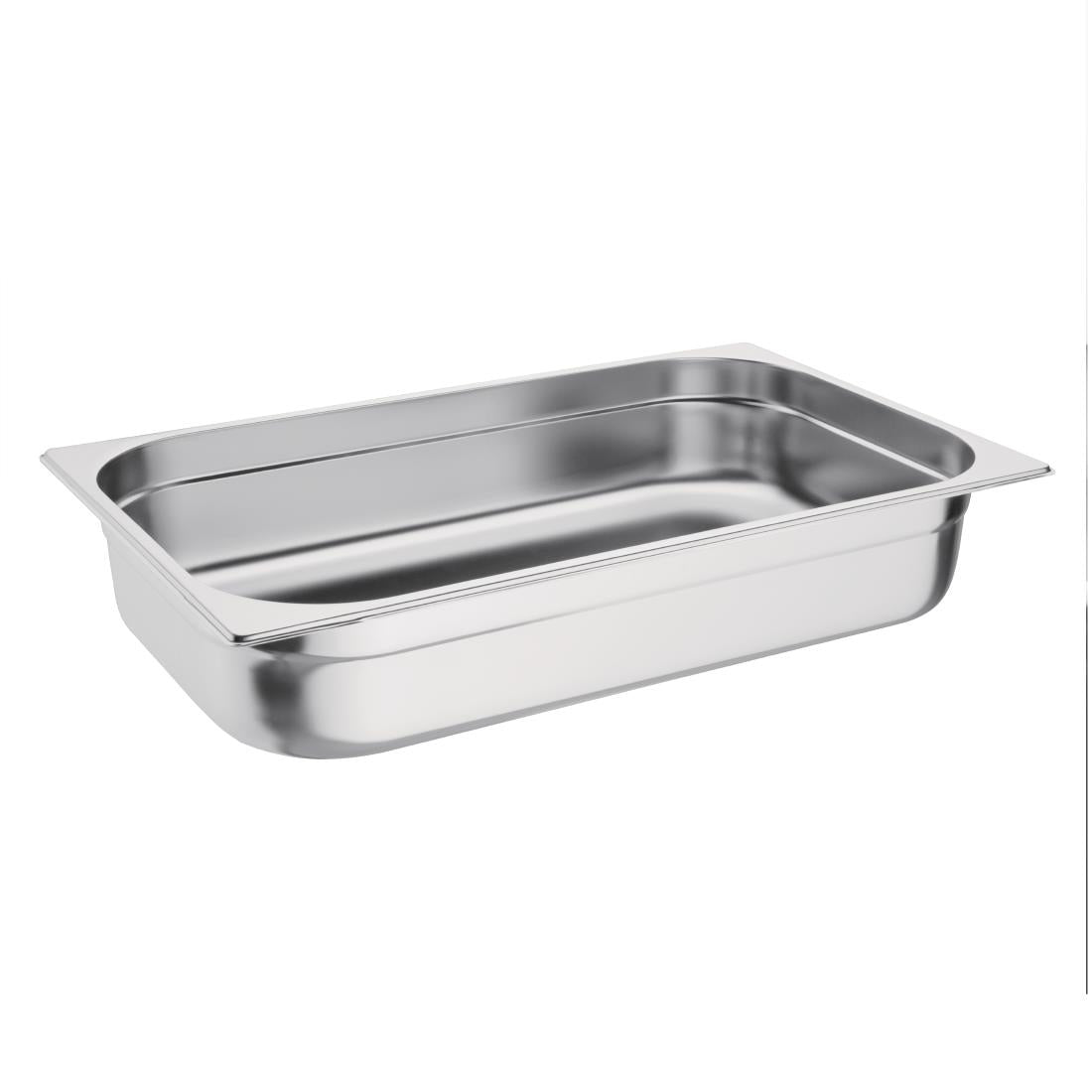 K923 Vogue Stainless Steel 1/1 Gastronorm Pan 100mm JD Catering Equipment Solutions Ltd
